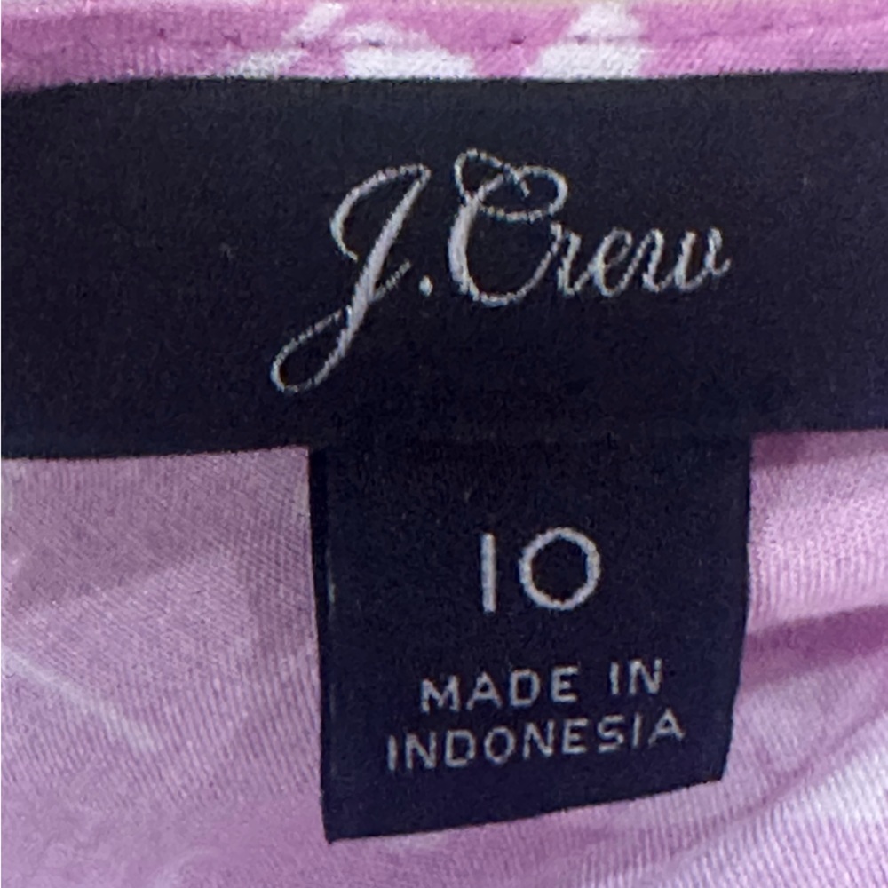 J. Crew Purple Floral Faux Wrap Ruffle Dress - Picture 9 of 11